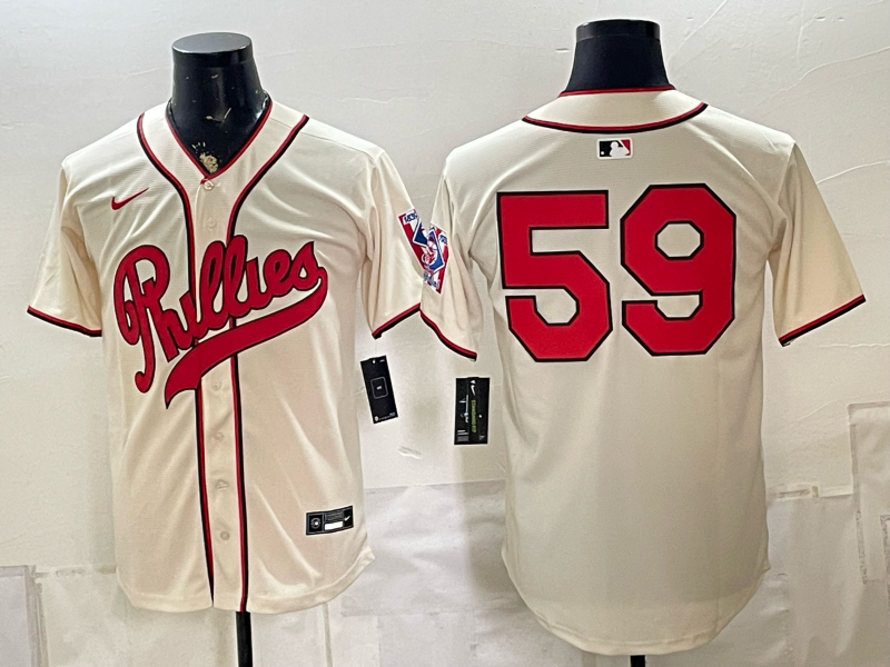 Men 2026 Philadelphia Phillies #59 cream Game Nike MLB Jersey 082600->philadelphia phillies->MLB Jersey